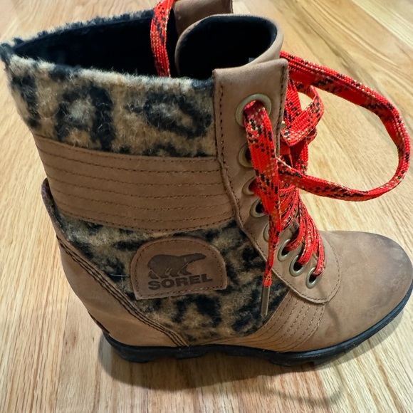 Sorry Lexie Faux Fur Wedge Boots size 5 - Picture 3 of 9